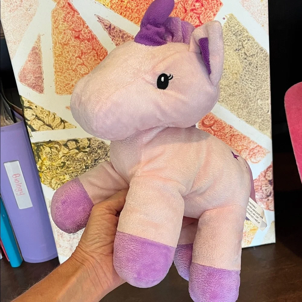 Plush Pink and Purple Unicorn Toy
